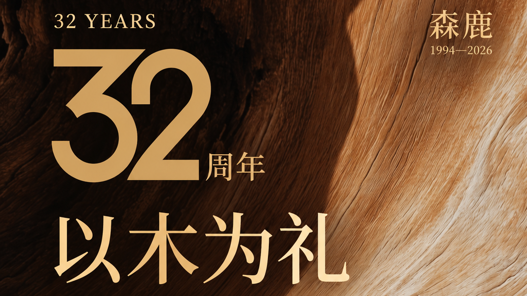 三十二载，与木相伴｜森鹿，共筑健康美家